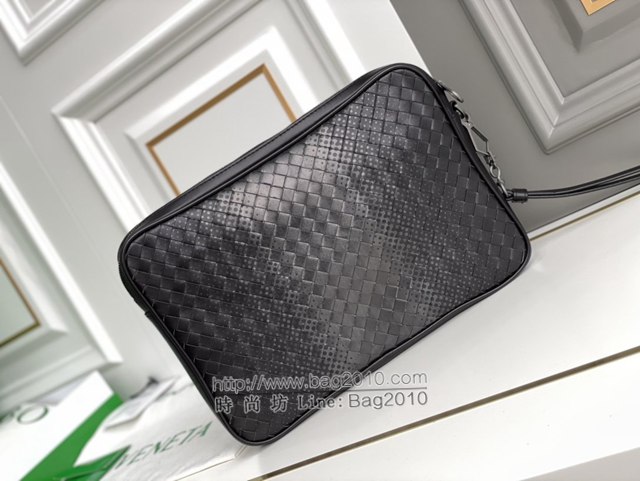 Bottega veneta高端男包 98013 寶緹嘉新款幻彩手拿男士公事包 BV經典款原廠胎牛皮純手工編織手拿包  gxz1359